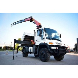 Unimog U400 4x4 PALFINGER PK 16502 CRANE KIPER KRAN