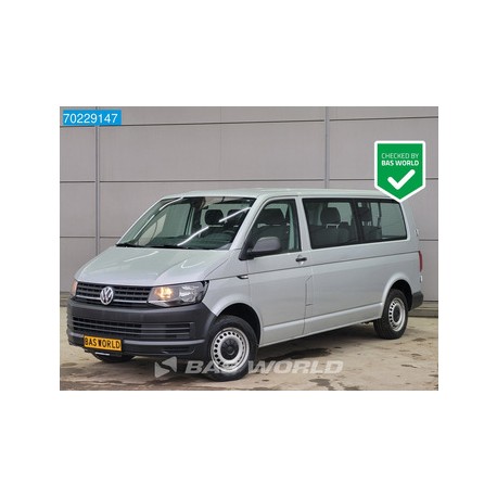 Volkswagen TRANSPORTER 102PK L2H1 9 Persoons Airco Cruise Kombi Personenvervoer Personenbus Airco Dubbel cabine Cruise control